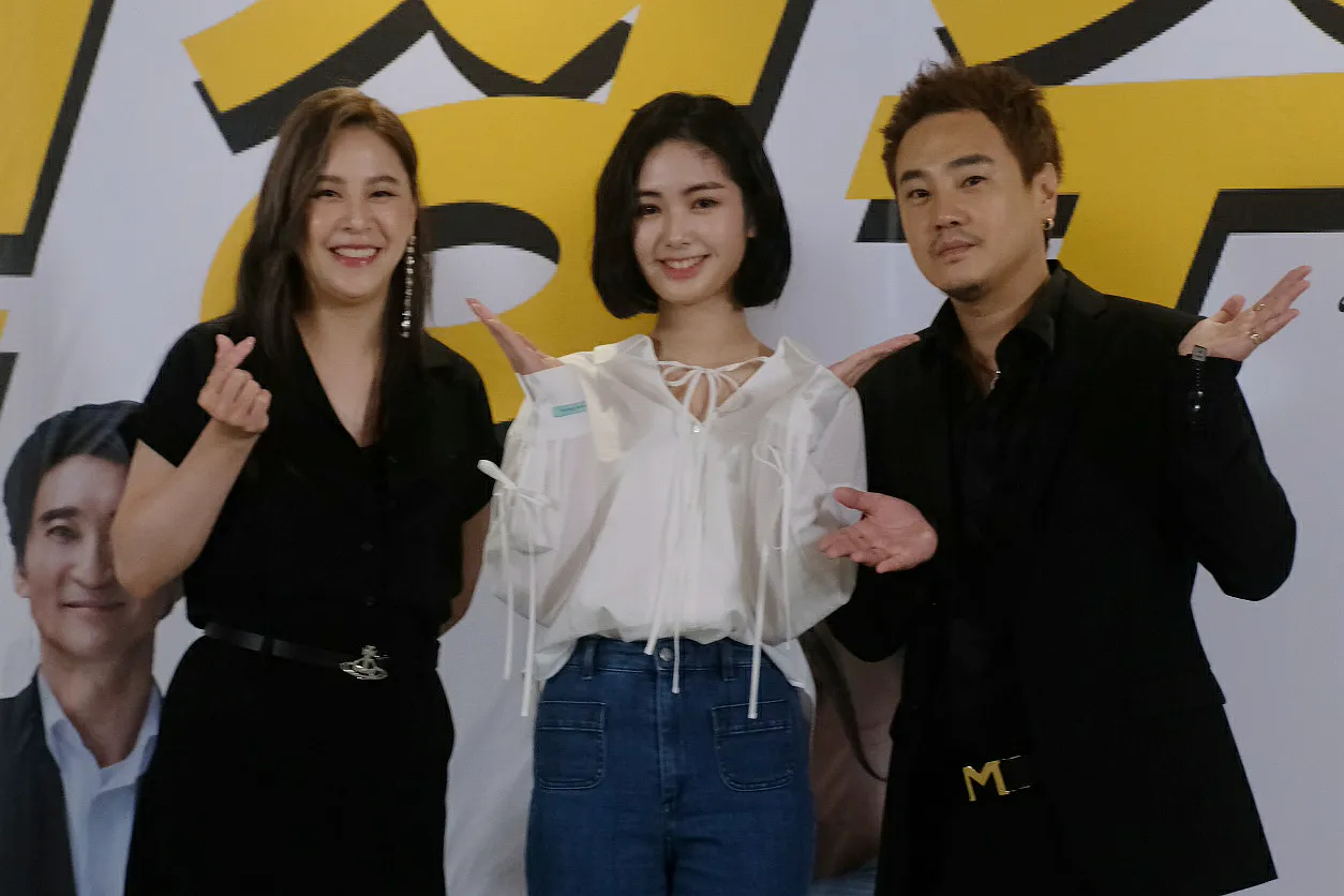 黃小柔(左起)、雷嘉汭、綠茶參與《懸賞令》演出。童心娛樂提供