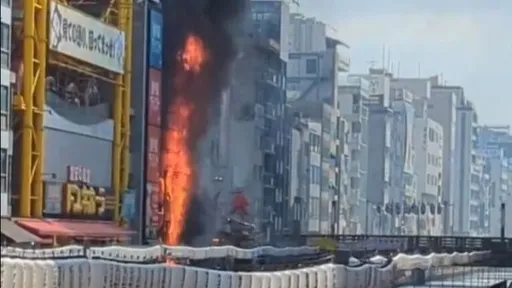 道顿堀大火2消防员殉职 疑建物崩塌避难不及