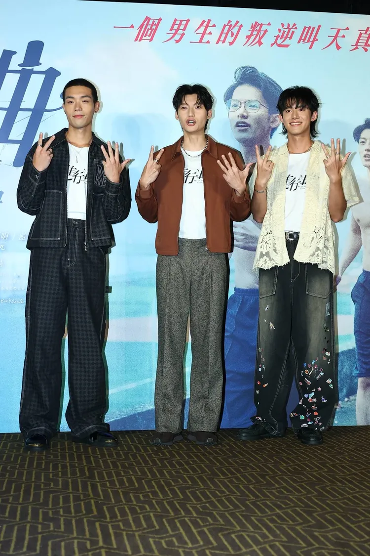 牧森（左起）、劉育仁和余杰恩鮮肉魅力紅到泰國。娛樂中心攝