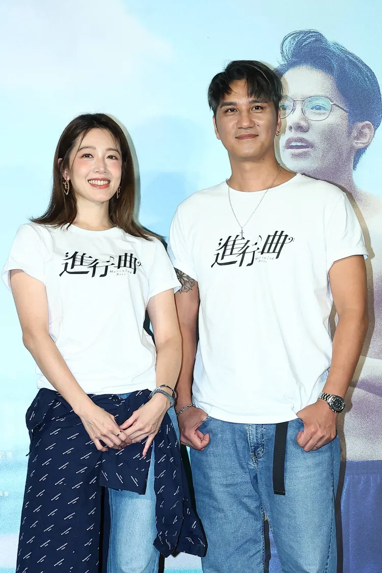 馬志翔（右）與黃薇渟再度合作，在《進行曲》中分飾主任與老師。娛樂中心攝