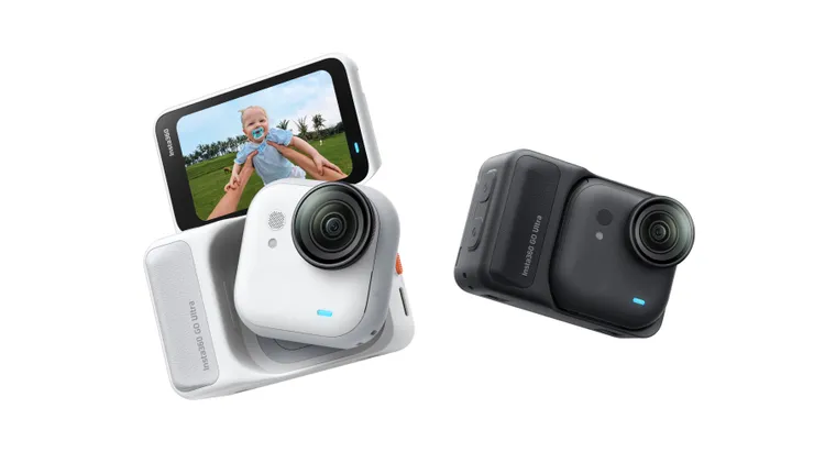 Insta360 GO Ultra搭載更大尺寸1／1.28吋感光元件與升級5nm AI晶片。Insta360提供