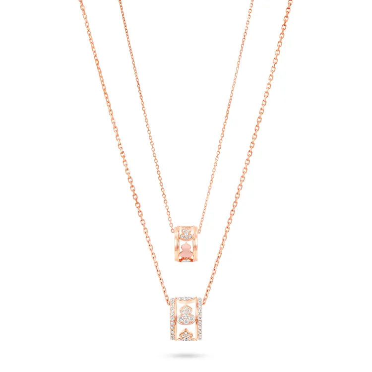 全新 Wulu Eternity 項鍊（上）精巧外觀也適合與其他Wulu Eternity珠寶疊戴。品牌提供