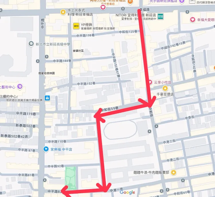 侯女逃逸路線。警方提供