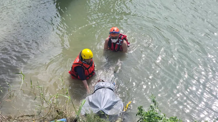 7天前嘉南大圳才發生男子落水身亡意外。民眾提供