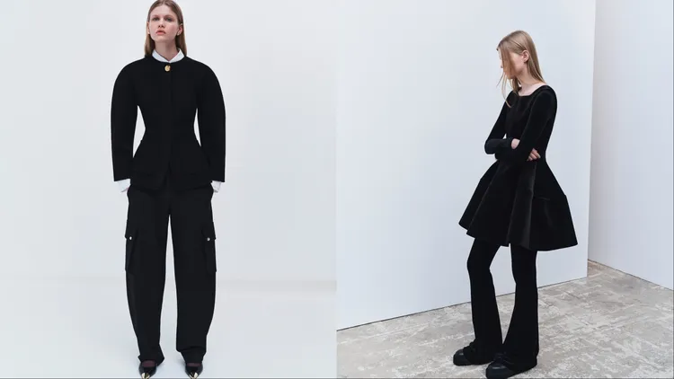 Maje另也著重在收腰剪裁或是浮誇廓形。品牌提供