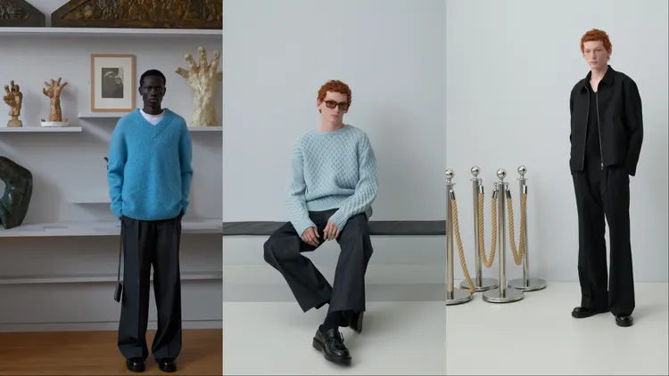 Sandro 2025秋冬男裝系列。品牌提供