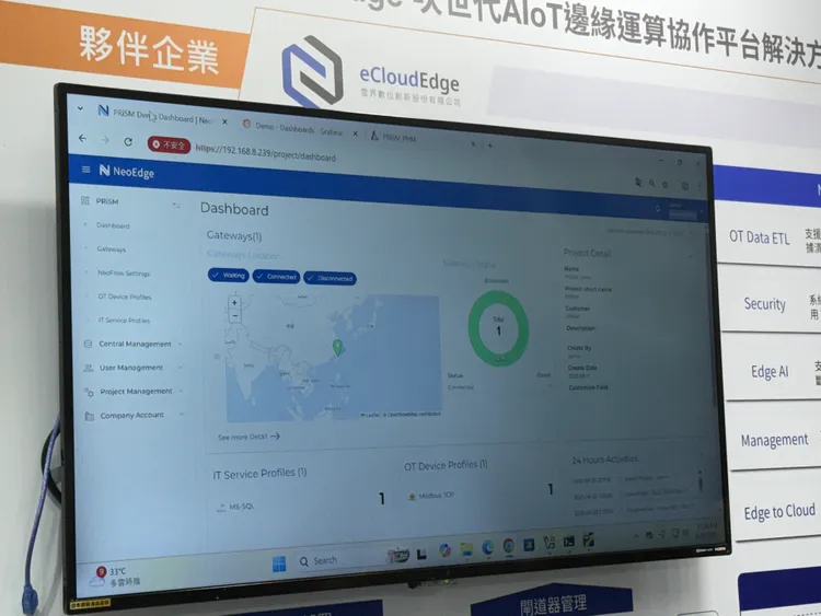 NeoEdge軟體解決方案。呂承哲攝