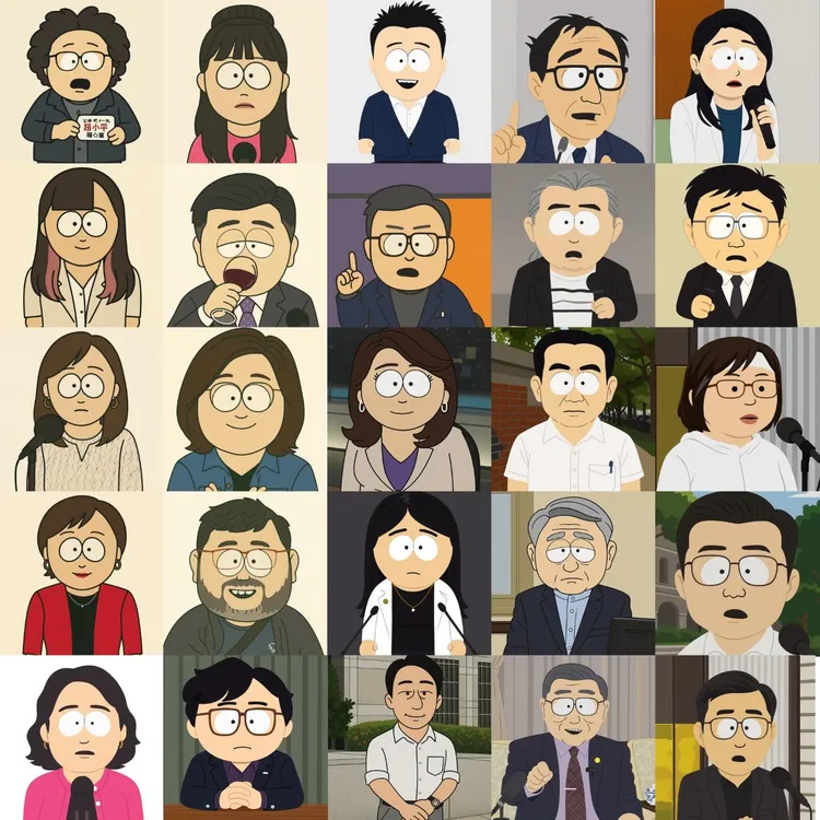 徐巧芯分享網友們創作的其他綠營角色。翻攝自徐巧芯threads