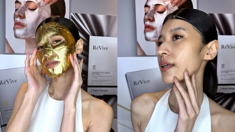 ReVive黃金煥白超導面膜，5片／5500元。張家玲攝