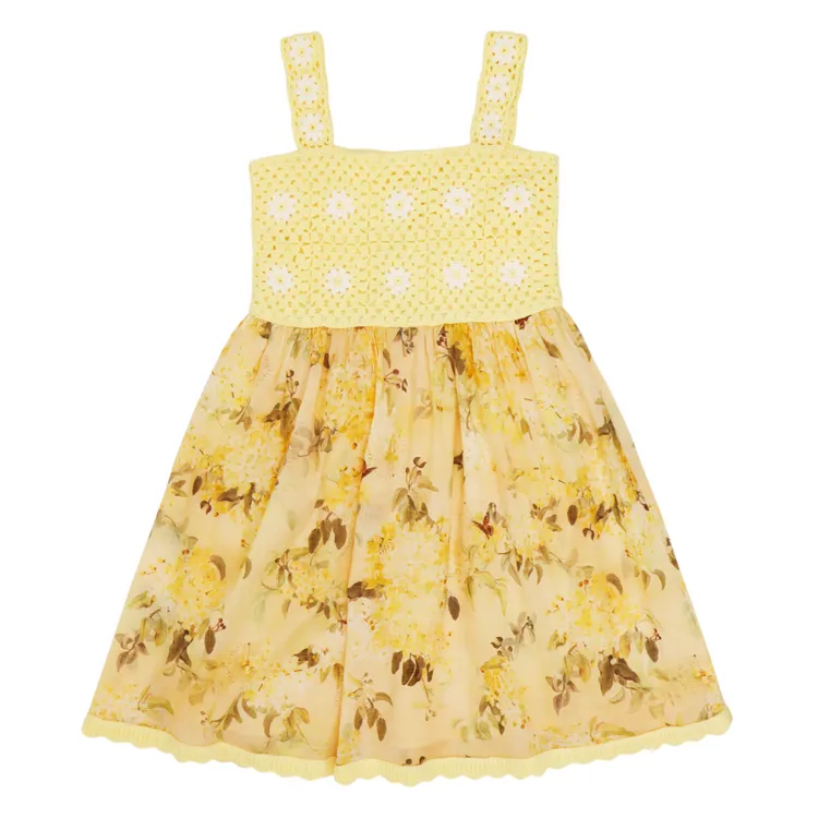Zimmermann Kids 印花無袖洋裝，9880元。微風提供