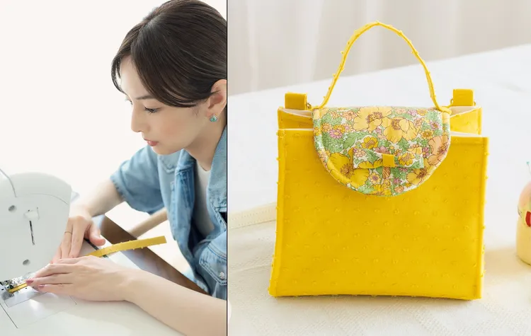 北川景子在首期專欄製作迷你手袋，過程僅2小時。翻攝ORICON NEWS