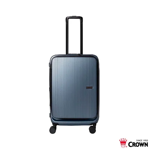 CROWN DOPPIO雙前開箱行李箱19.5吋／8580元、25吋／9880元、29吋／1萬800元。品牌提供