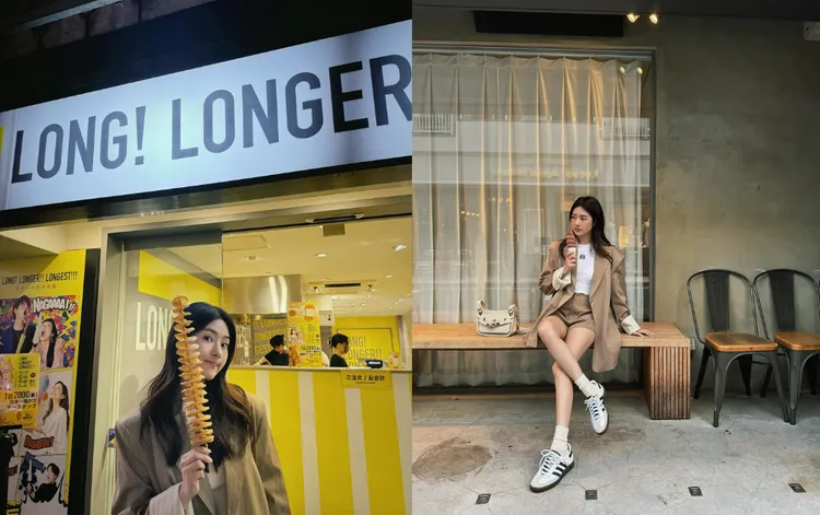 即使出國，陳語安依舊不忘四處探尋美食！當然輕仙飲也是隨身攜帶。