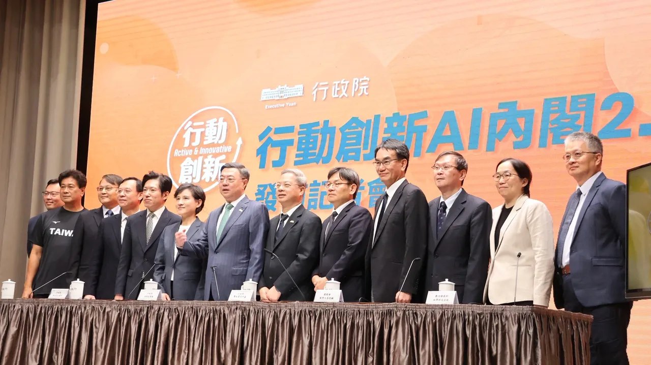 行政院长卓荣泰今率新任阁员亮相。记者叶家玮摄