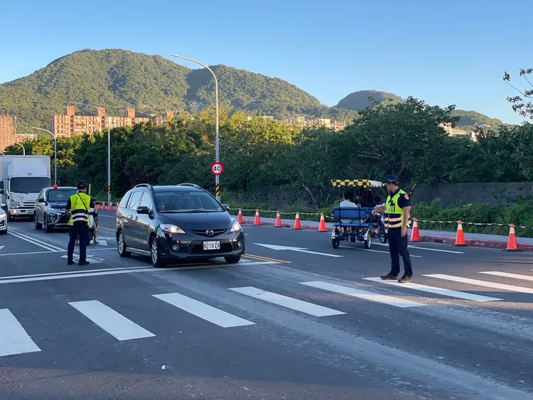 蘆洲警方規劃交通疏導。警方提供