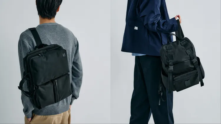 PORTER INTERNATIONAL NOMAD雙層三用公事包（左）8950元、LUXY後背包（右）6950元。品牌提供