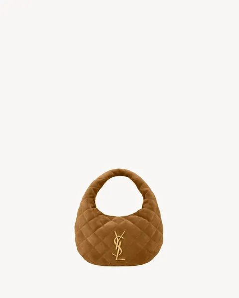 Saint Laurent绒面皮革Icarino手袋。品牌提供