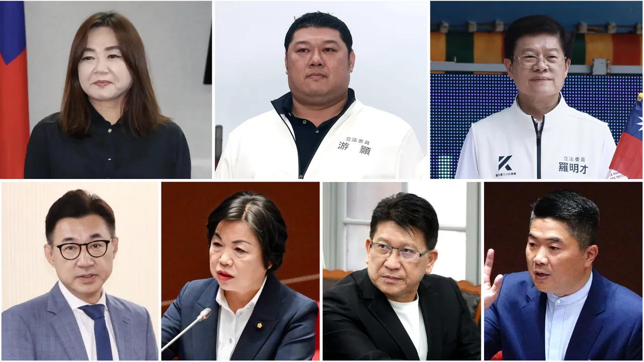 国民党7席立委罗明才、林思铭、颜宽恒、杨琼璎、江启臣、马文君及游颢罢免案于23日投开票。资料照