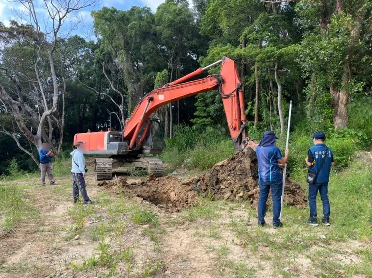 營建廢棄土棄置地點開挖釐清。環境部提供
