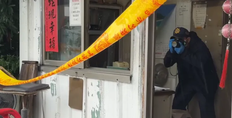 警方封鎖採證。翻攝畫面