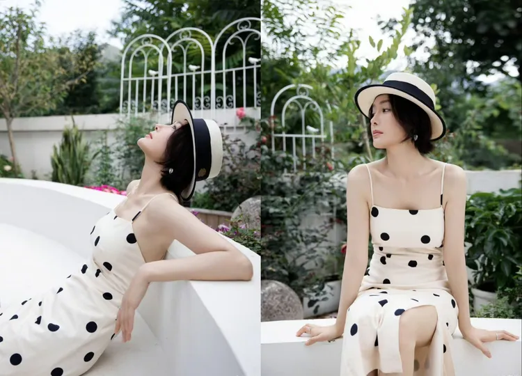 秦嵐擁有「瘦又有胸」的魔鬼身材。翻攝秦嵐微博