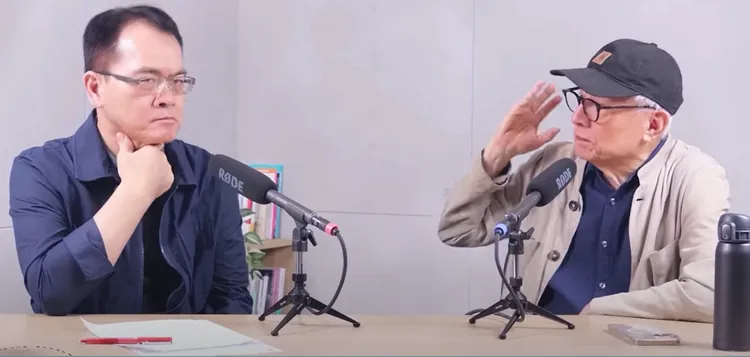 曹興誠25日上網路節目「寶島全世界」談大罷免。翻攝寶島全世界」YT