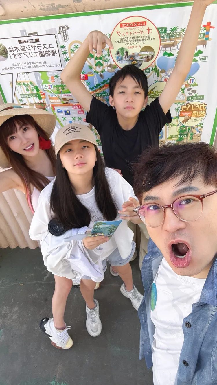 王宥忻一家人到沖繩度假。《女神愛啪啪 IPAPA》提供