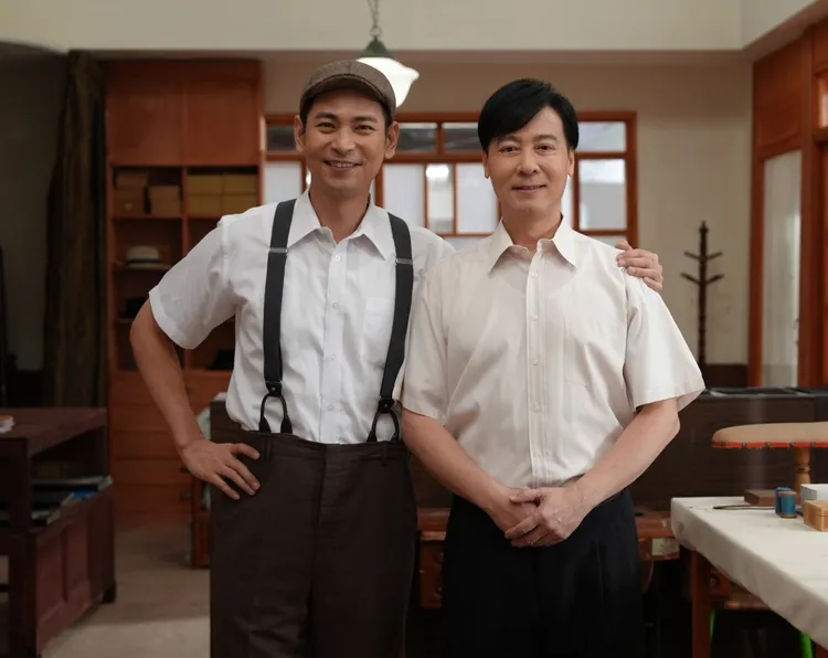 楊子儀（左）和尹昭德戲中兄弟情令人動容。台視提供