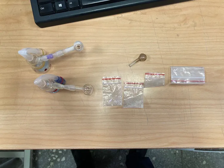 警方查獲車上安毒。警方提供