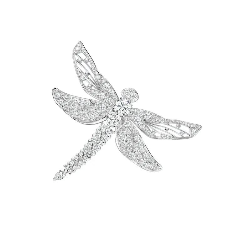 Fairy Iris 18K白金胸針。品牌提供