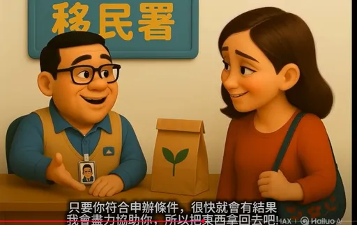 數位廉政新時代!移民署首用AI編製動畫「不能送的禮物」反貪