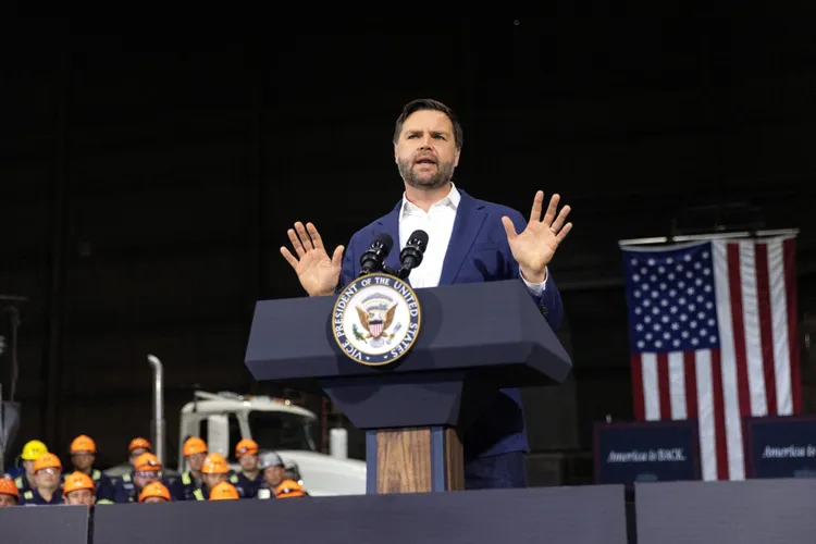 美國副總統范斯。路透社