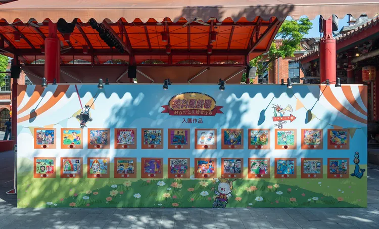 第22屆利百代之星繪畫比賽頒獎典禮-入圍作品展示牆