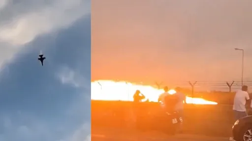 影|戰機「特技飛行失手」爆炸瞬間曝!網揭1年前恐怖巧合