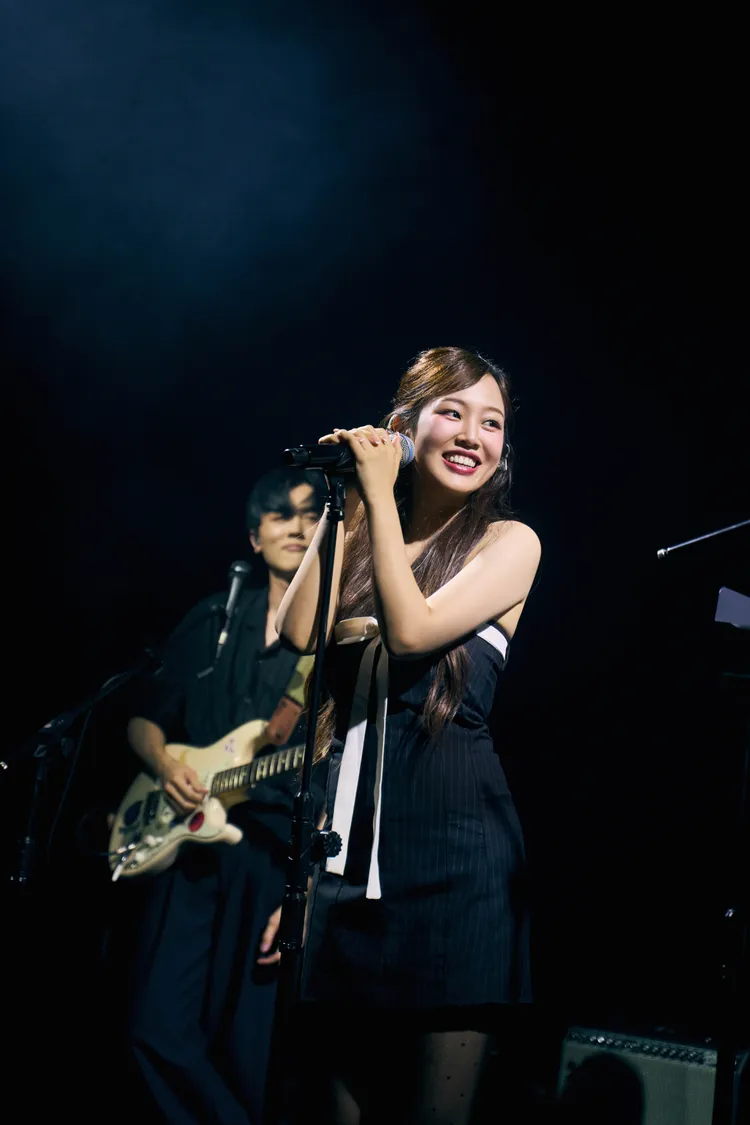 安吉昨開心擔任I Mean Us演唱會嘉賓。索尼音樂提供
