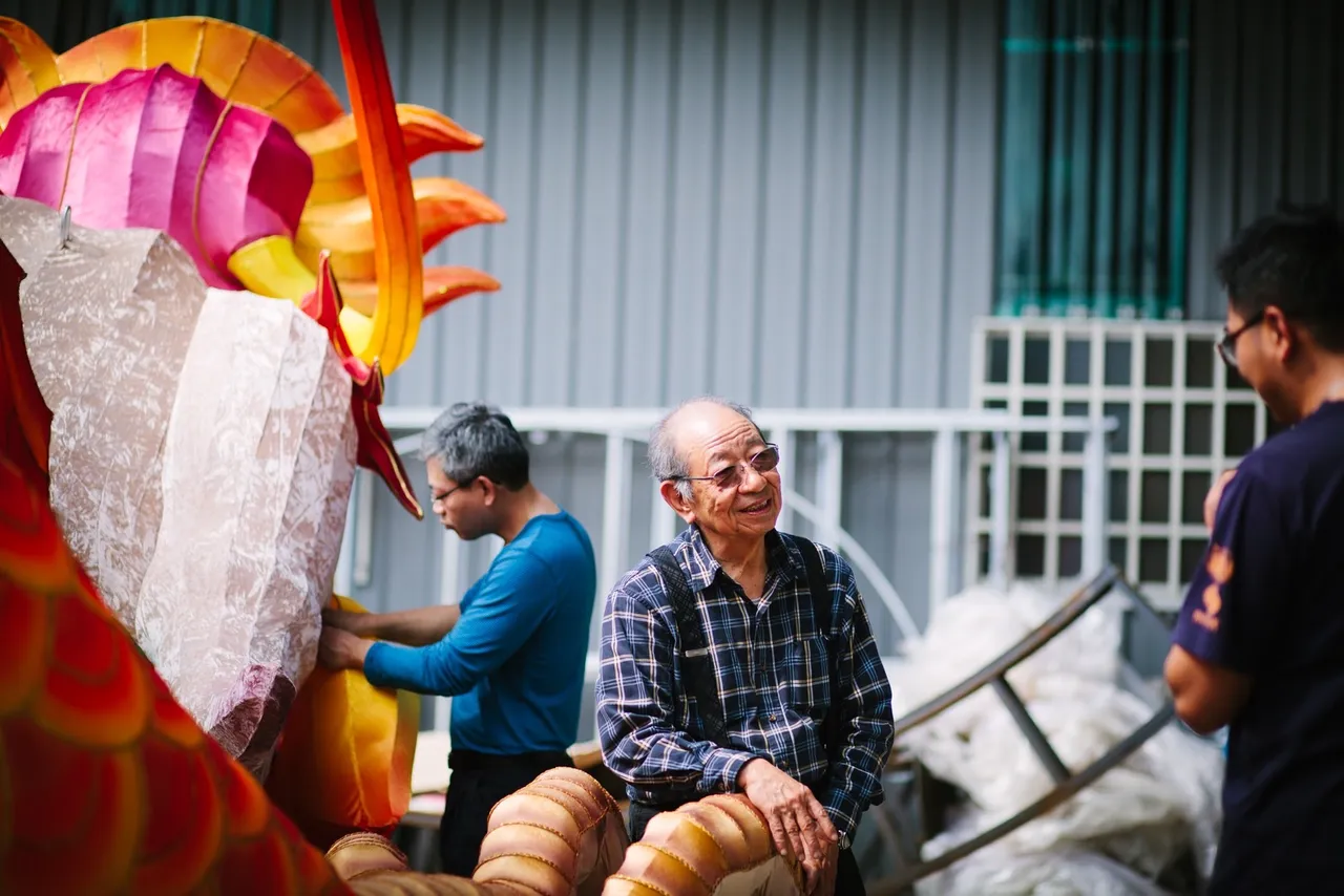 林健兒大型花燈作品多次於台灣燈會、台北燈節展出,深受好評。文化部提供