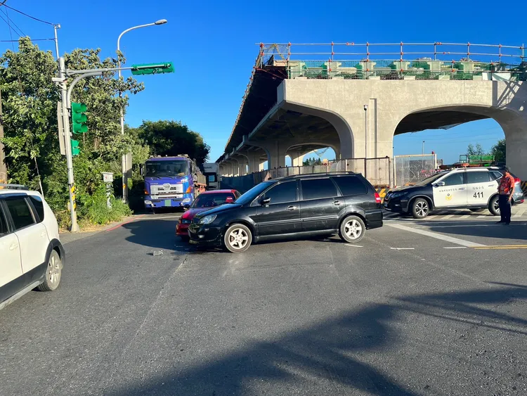 車禍現場。楊梅警分局提供