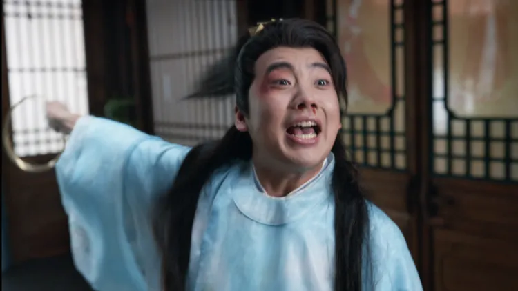 郭麒麟遭張若昀爆打。中天娛樂台提供