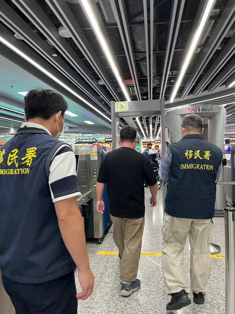 日籍男子今天上午已經出境。移民署提供