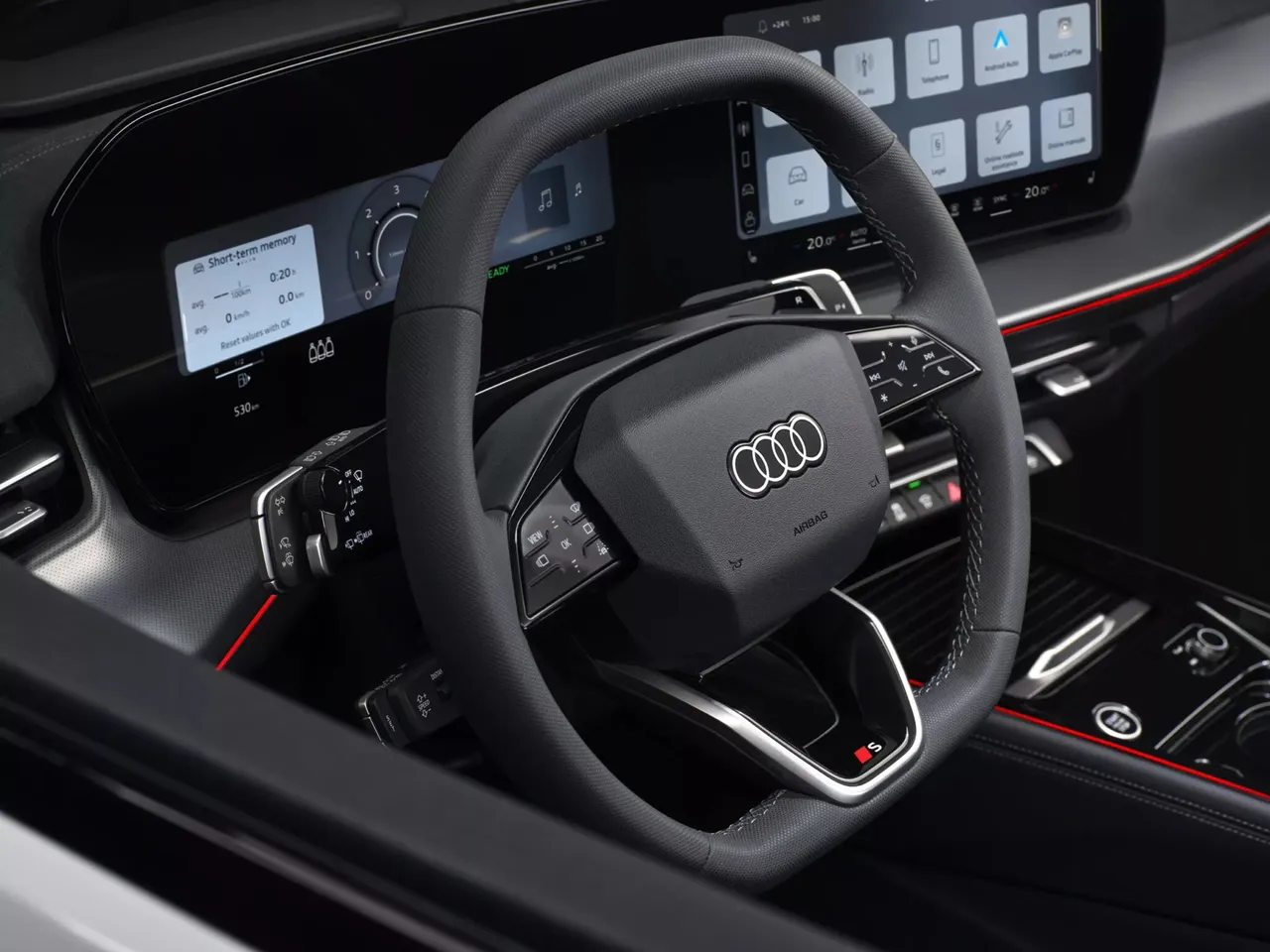 Q3 Sportback车内搭载全数位驾驶座舱设备,以及轻触式空调与中控介面。原厂照片