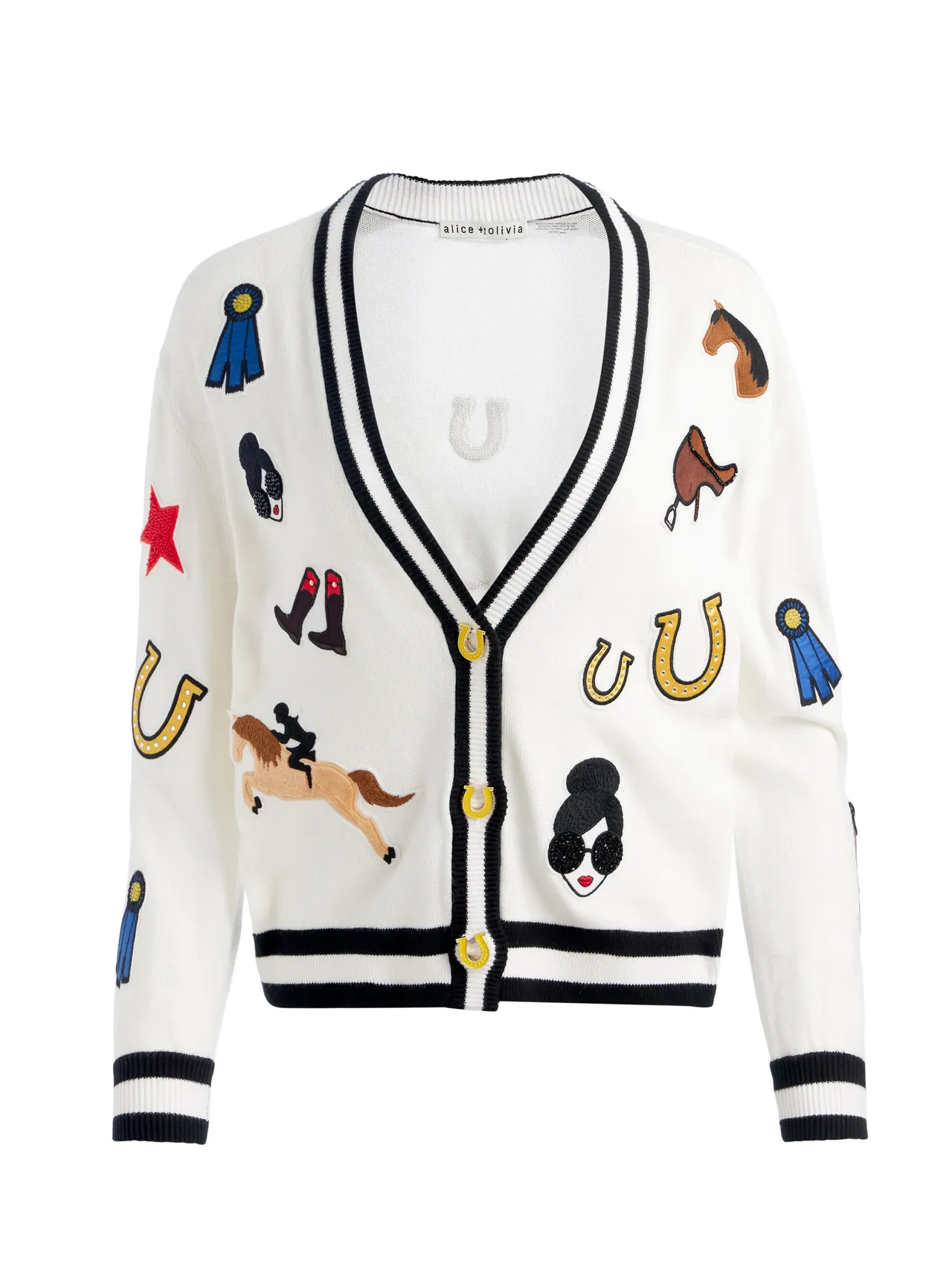 alice + olivia BRADLEY学院风针织外套,2万2900元。品牌提供