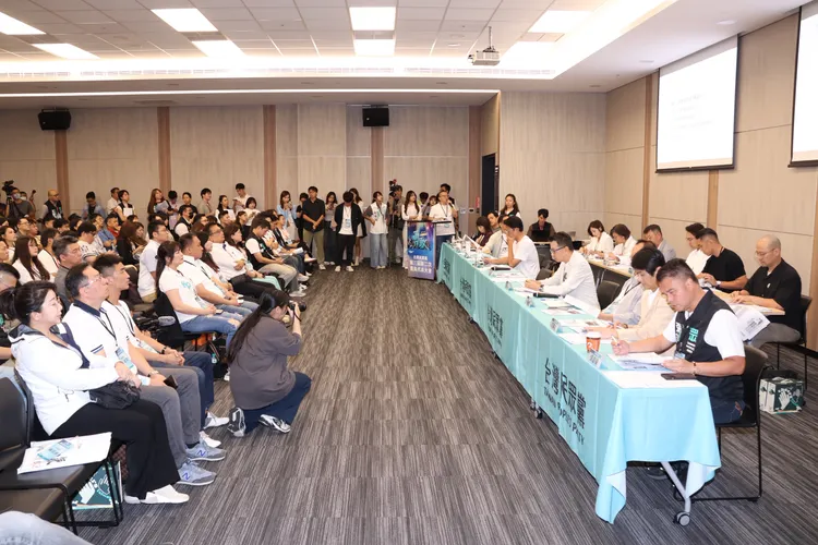 民眾黨10日於桃園會展中心舉行黨代表大會。莊宗達攝