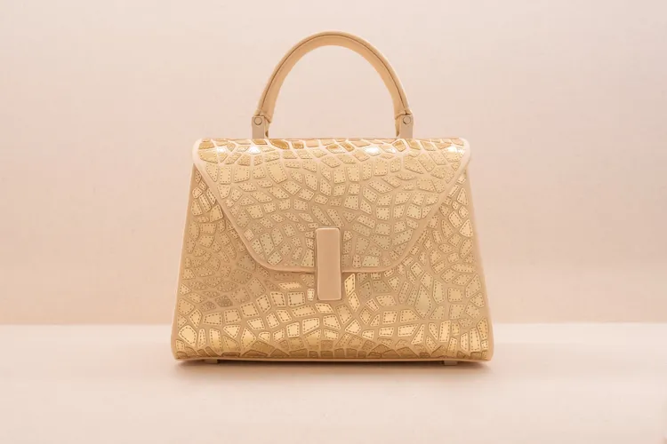 Valextra Iside馬賽克刺繡工藝特殊款。品牌提供