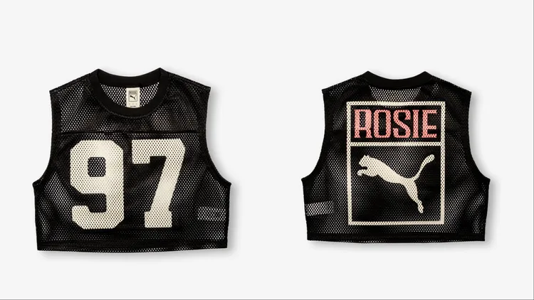 PUMA x ROSÉ聯名系列ROSÉ網布休閒背心，1380元。品牌提供
