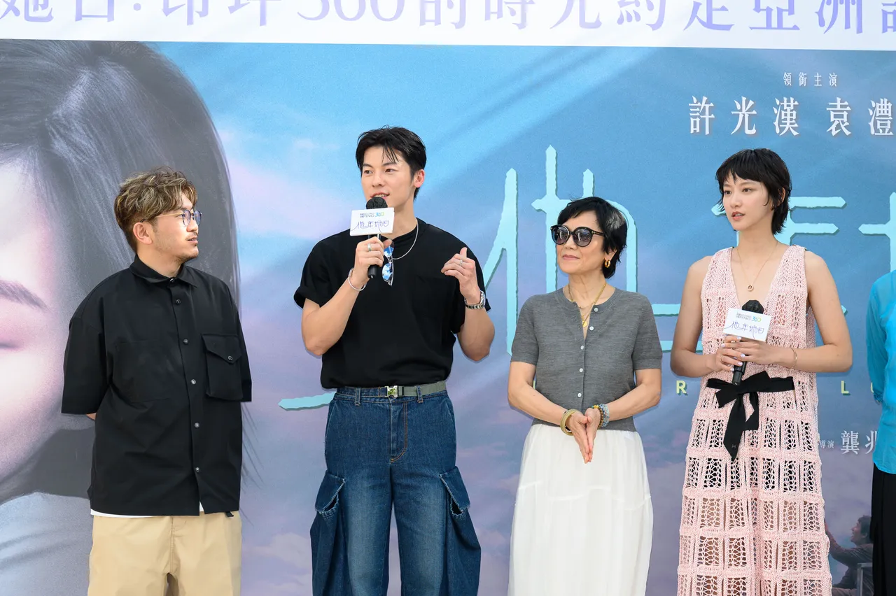 電影《他年她日》今在香港宣傳。甲上娛樂提供