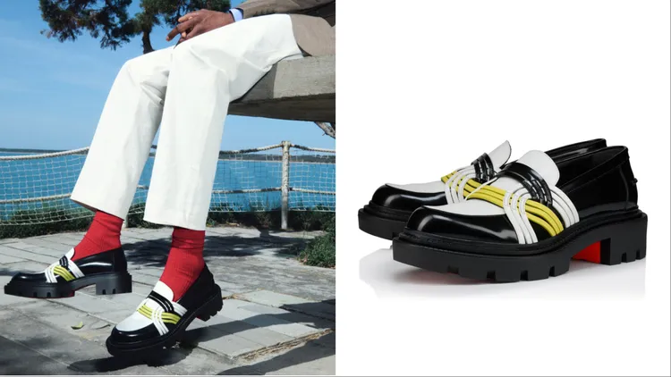 Christian Louboutin Moc College Gaagal小牛皮樂福鞋，5萬6000元。品牌提供