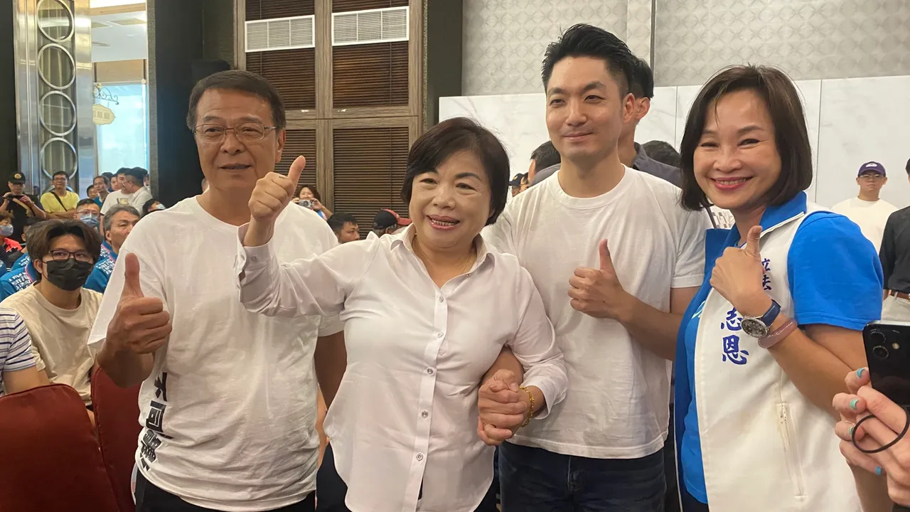台北市长蒋万安也到场力挺。民众提供