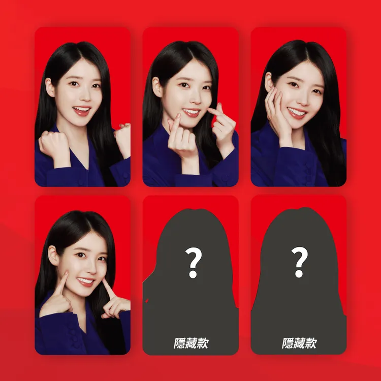 IU偶像小卡。品牌提供