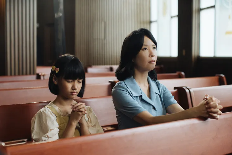 天心與童星對戲賺人熱淚。大愛提供