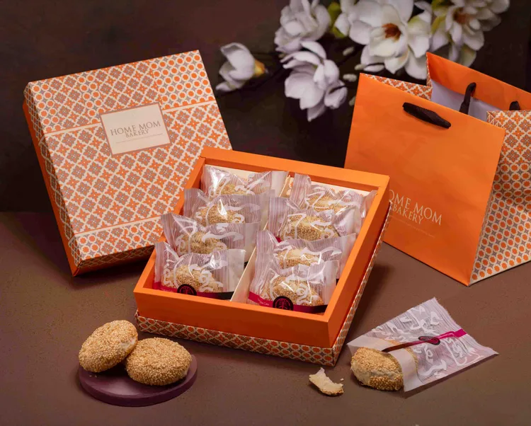 「三Q SO MUCH禮盒」單一三Q餅，鹹香微甜的風味組合平衡且完美。業者提供